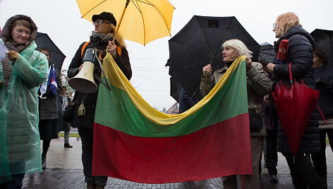 Protestas prie&scaron; Kauno ir Kauno rajono sujungimą