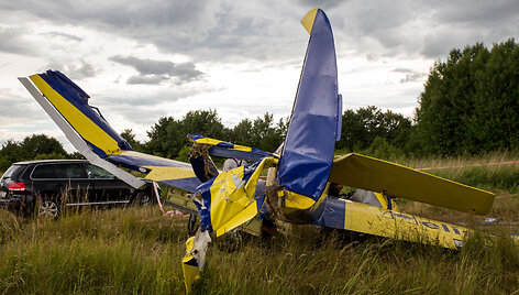 S.Dariaus ir S.Girėno aerodrome sudužo lėktuvas