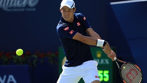 Kei Nishikoris &bdquo;Rogers Cup&ldquo; pusfinalyje patiesė Staną Wawrinką