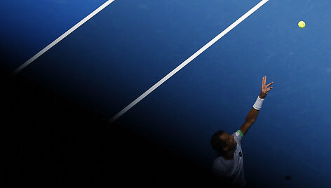 Stanas Wawrinka prie&scaron; Luka&scaron;ą Rosolį
