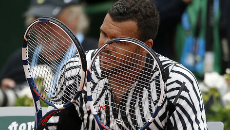 Jo-Wilfriedas Tsonga prie&scaron; Marcosą Baghdatisą