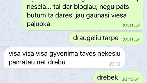Petro Gražulio žinutės Birutei Navickaitei