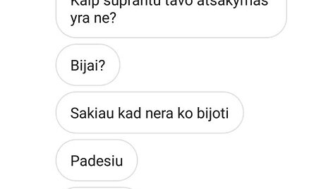 Oksanos Pikul žinutės Arūnei Dabkei