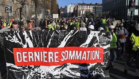 „Geltonųjų liemenių“ protestai Prancūzijoje