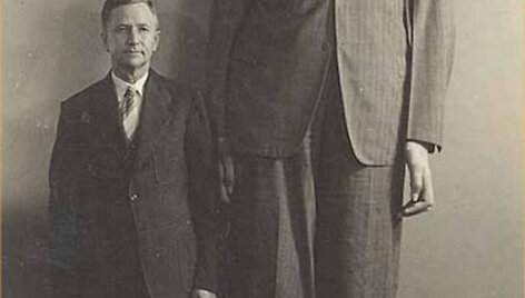 Robertas Wadlow su tėčiu