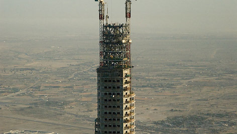 Burj Khalifa statybos 2008 m. 