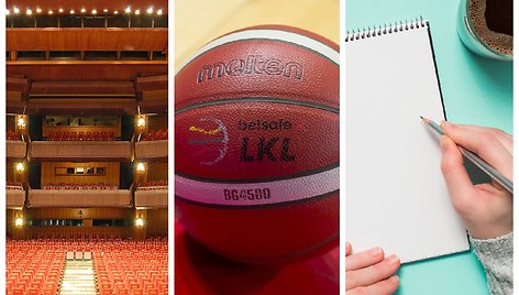Teatras, krepšinio kamuolys ir rašymas