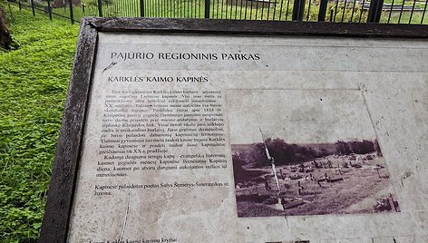 Karklės kapinių informacinė lentelė