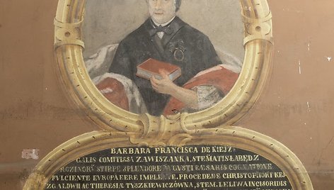 Barboros Pranciškos Zavišaitės-Radvilienės freska Šv. Jurgio bažnyčioje Vilniuje