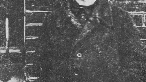 Kun. T. Matulionis, nubaustas garsiajame Maskvos teisme 1923 m., atlieka bausmę Maskvos kalėjime. Nuotrauka daryta 1924 m. prie&scaron; Kalėdas.