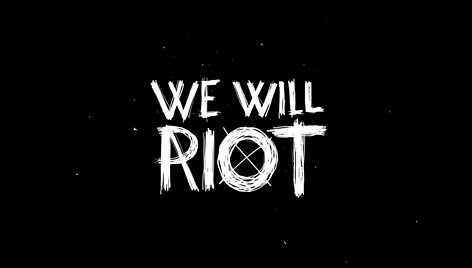 "Streiko" (We Will Riot) logotipas