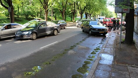 Mini avarija Mindaugo gatvėje