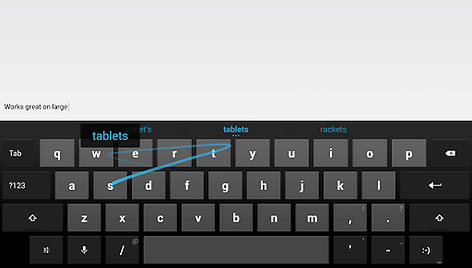 „Google Keyboard“ klaviatūra palaikys rašymo braukant pirštu funkciją