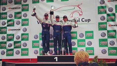 &bdquo;Volkswagen Castrol Cup&ldquo; serijos, trečiojo etapo lenktynių Brno trasoje pirmąjį važiavimą laimėjo lietuvis Robertas Kupčikas