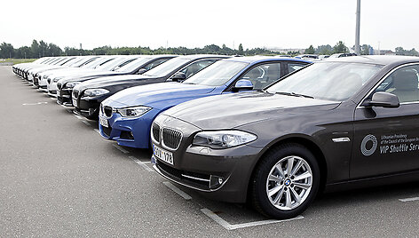 ES renginiams skirti BMW automobiliai