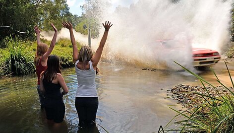 WRC lenktynių Australijoje žiūrovai 