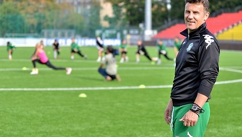 „Žalgirio“ futbolo komandos treniruotė