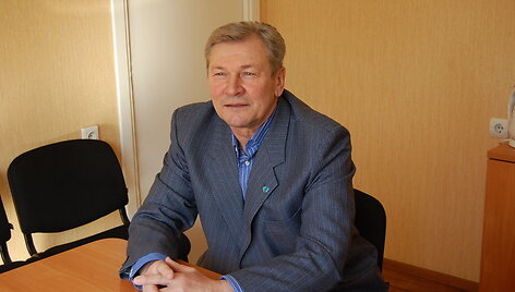 Lietuvos &scaron;vietimo įstaigų profesinės sąjungos pirmininkas Eugenijus Jesinas 