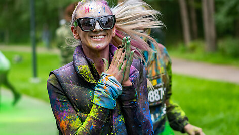 &bdquo;Color run&ldquo; bėgimas Vilniuje. Vytauto Draginio nuotr. 