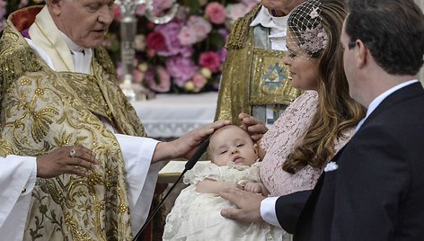 Švedijos princesės Madeleine ir Christopherio O'Neillo dukros krikštynos