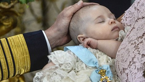 Švedijos princesės Madeleine ir Christopherio O'Neillo dukros krikštynos