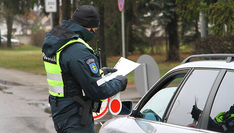 Kontrolės postas Pasvalyje