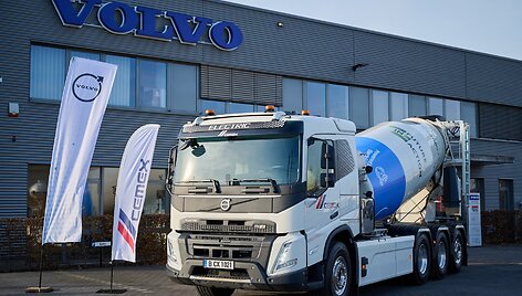 &bdquo;Volvo Trucks&ldquo; pristatytas elektra varomas betonvežis