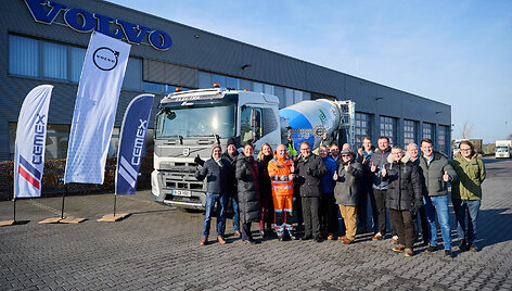 &bdquo;Volvo Trucks&ldquo; pristatytas elektra varomas betonvežis