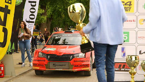 „Rally Žemaitija 2023“ finišo podiumas