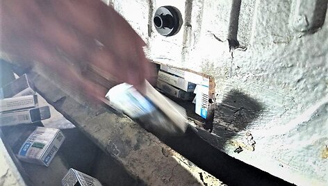 &Scaron;umsko punkte pasieniečiai pričiupo rūkalų kontrabandininką i&scaron; Baltarusijos