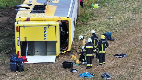 Autobuso avarija Šakių rajone