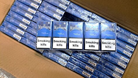 Pasieniečiai sulaikė pusę milijono i&scaron; Latvijos gabentų nelegalių cigarečių pakelių