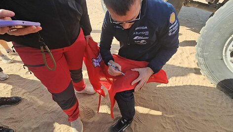 Vaidotas Žala devinto etapo starte