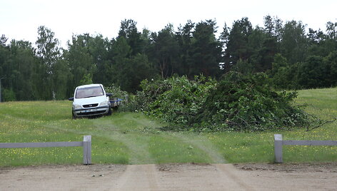 Audros padariniai Sudeikių miestelyje