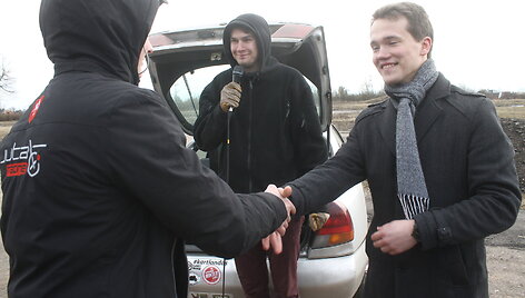 Apdovanojimų akimirka
