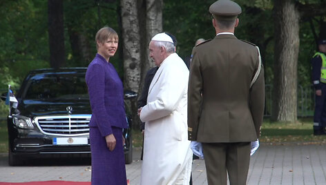 Popiežiaus Pranci&scaron;kaus susitikimas su Estijos prezidente Kersti Kaljulaid