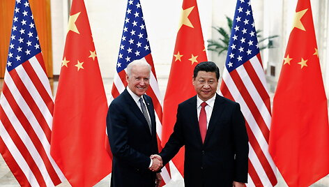 Joe Bidenas ir Xi Jinpingas