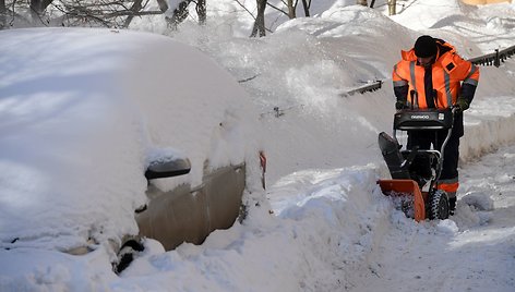 Maskvą nuklojo didžiulis sniego sluoksnis