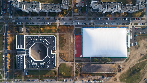 Pripučiamas stadionas Pilaitėje