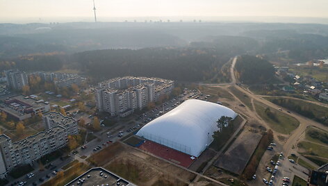 Pripučiamas stadionas Pilaitėje