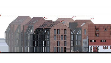 Klaipėdoje &scaron;alia piliavietės planuojamas penkių pastatų kompleksas
