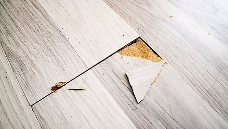 Sugadintas laminatas 