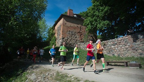 Bėgimas Trakuose vyksta vaizdinga trasa.