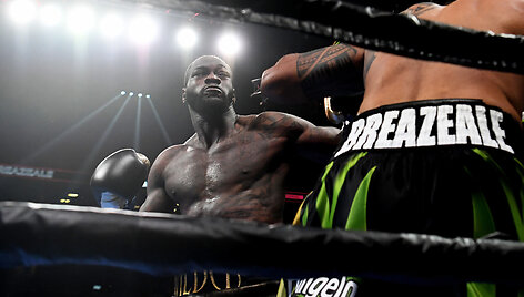 Deontay Wilderis Niujorke nokautavo Dominicą Breazeale'ą pirmajame raunde.