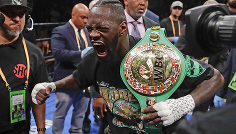 Deontay Wilderis Niujorke nokautavo Dominicą Breazeale'ą pirmajame raunde.
