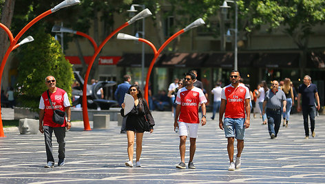 Baku miestas ruošiasi Europos lygos finalui, kuriame susitinka Londono „Arsenal“ ir „Chelsea“.