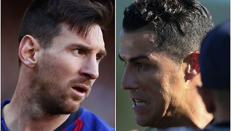 Lionelis Messi ir Cristinao Ronaldo