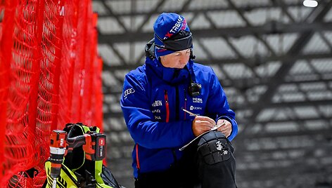 Petra Vlhova sezonui ruo&scaron;ėsi Druskininkuose.