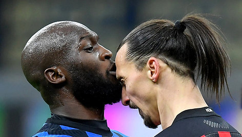 Romelu Lukaku ir Zlatanas Ibrahimovičius