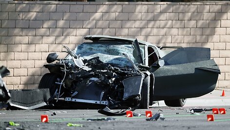 Henry Ruggsas III vairavo &bdquo;Chevrolet Corvette&ldquo; paryčiais prie Las Vegaso, kai įvyko tragi&scaron;ka avarija.